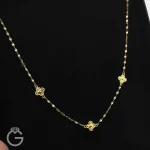 گردنبند 3 گل تراش