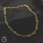 گردنبند طلای قلبی متصل