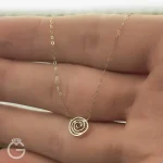 گردنبند طلای گل زر