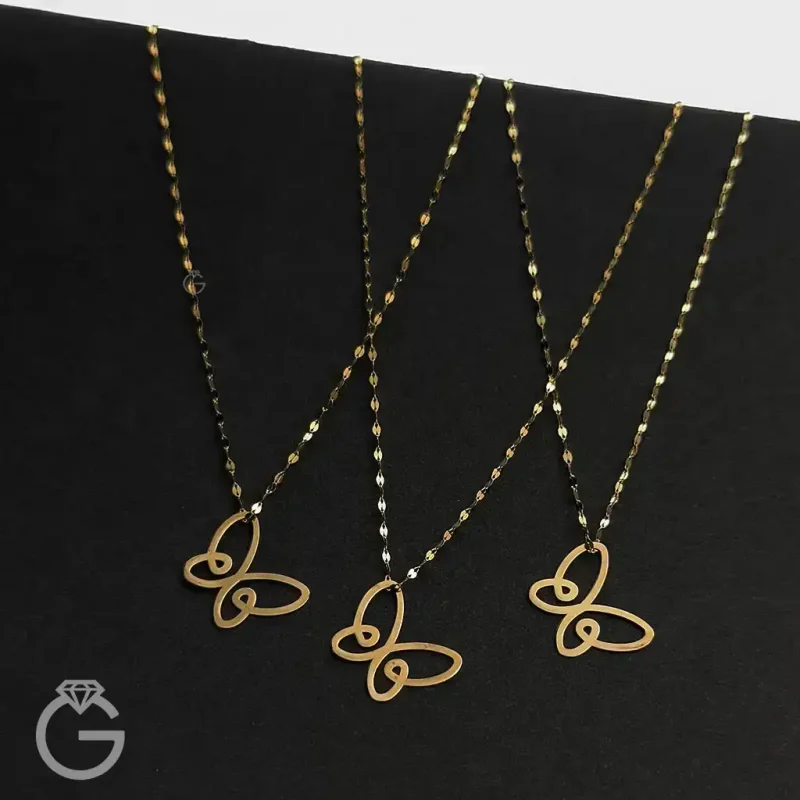 گردنبند پروانه لیزری