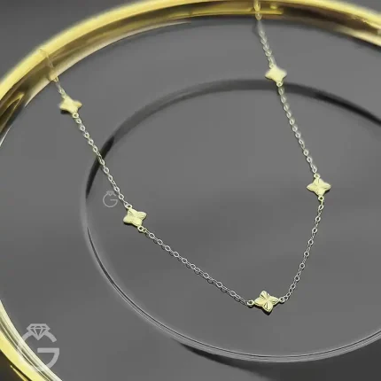 گردنبند گل تراش مینیمال