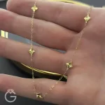 گردنبند گل تراش مینیمال