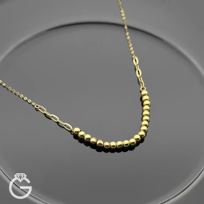 گردنبند گوی و هرمس طلا