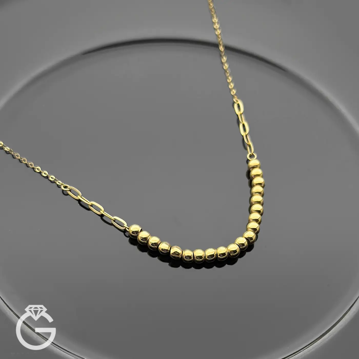 گردنبند گوی و هرمس طلا گردنبند گوی و هرمس طلا