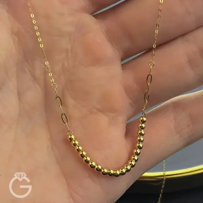 گردنبند گوی و هرمس لوکس