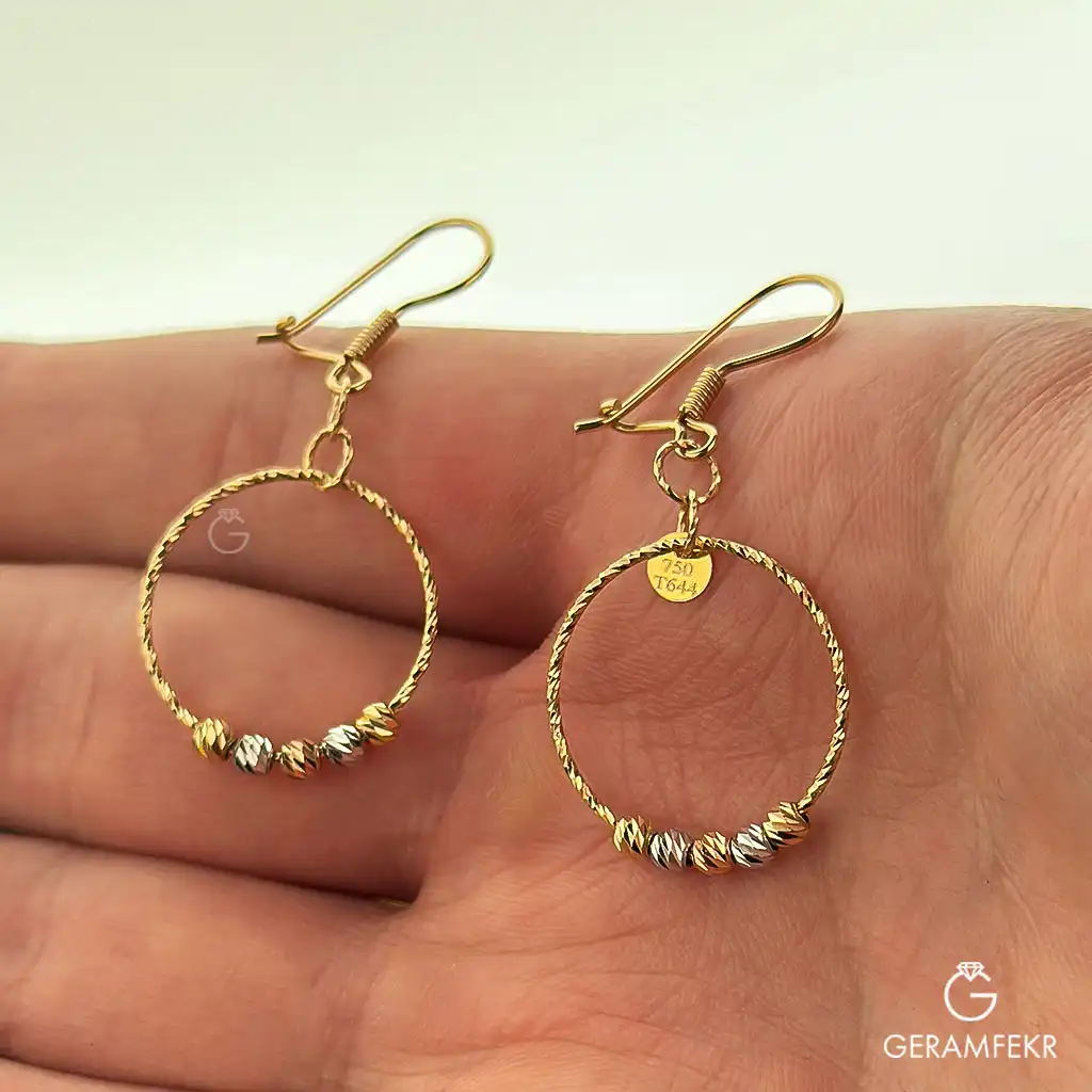 گوشواره-طلای-عصایی-با-گوی-البرنادو (1) گوشواره-طلای-عصایی-با-گوی-البرنادو