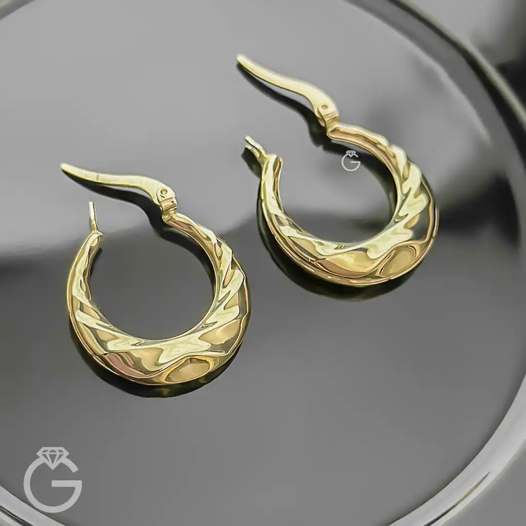 گوشواره طلای پروفیل کد 30960 (2) گوشواره طلای پروفیل کد 30960