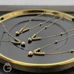 گردنبند طلای قلب و گوی