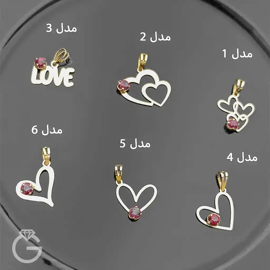 آویز طلای ولنتاین (10) آویز طلای ولنتاین