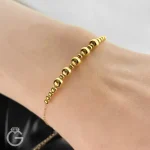 دستبند طلای گوی کد 30789