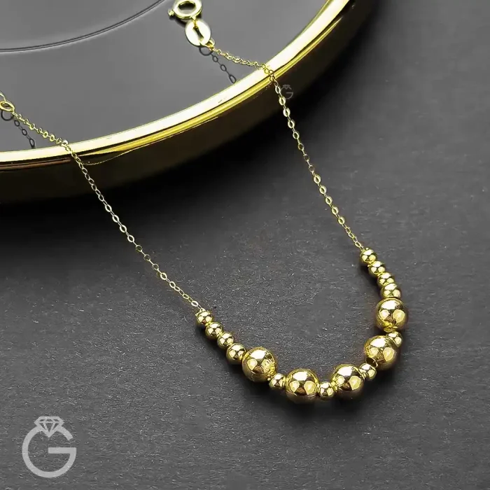 دستبند طلای گوی کد 30789