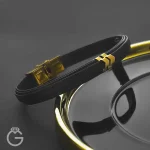 دستبند چرم و طلا کد 010212