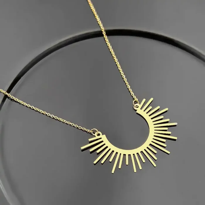 گردنبند طلای خورشیدی (10) گردنبند طلای خورشیدی