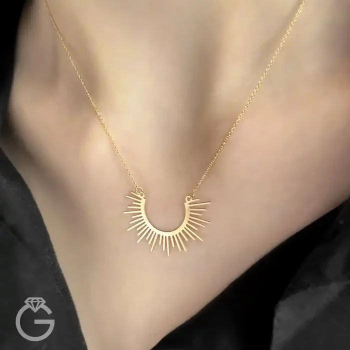 گردنبند طلای خورشیدی