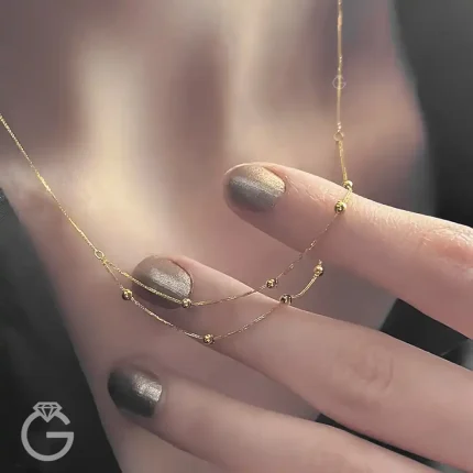 گردنبند طلای دورج گوی