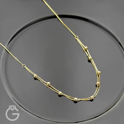 گردنبند طلای دورج گوی