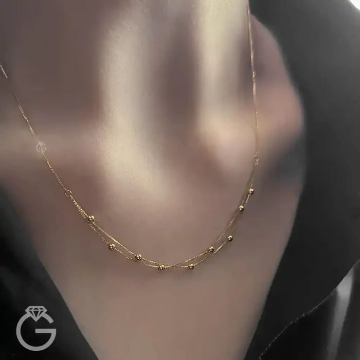 گردنبند طلای دورج گوی