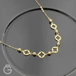 گردنبند طلای طرح گل
