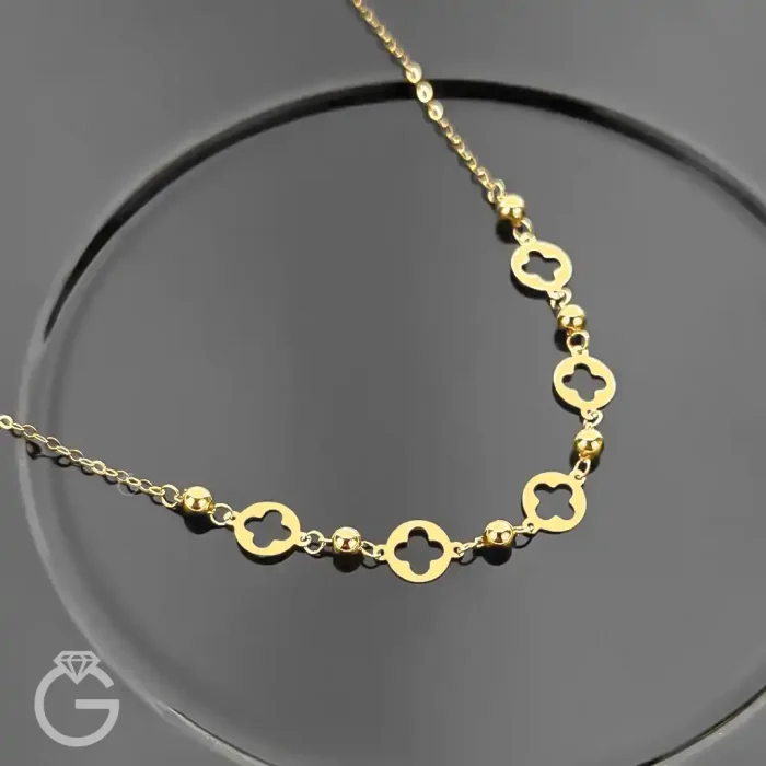 گردنبند طلای طرح گل (11) گردنبند طلای طرح گل