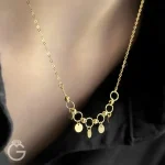 گردنبند طلای گوی و سکه