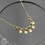 گردنبند طلای گوی و سکه