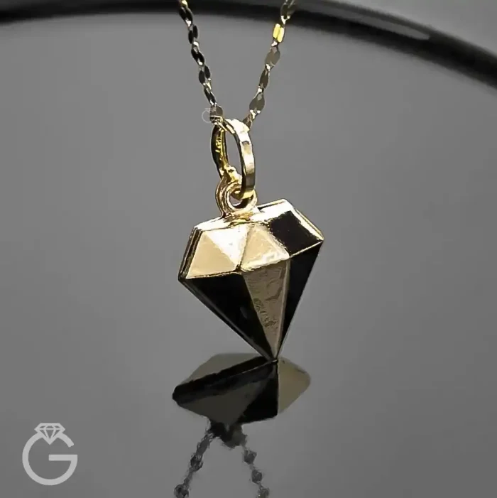 آویز طلای الماس سه بعدی (10) آویز طلای الماس سه بعدی