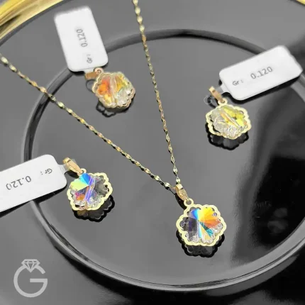 آویز طلای برف با سواروسکی