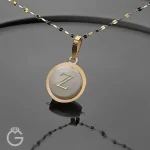 آویز طلای حروف صدفی