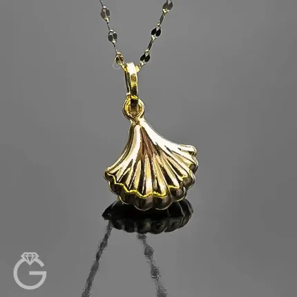 آویز طلای صدف سه بعدی