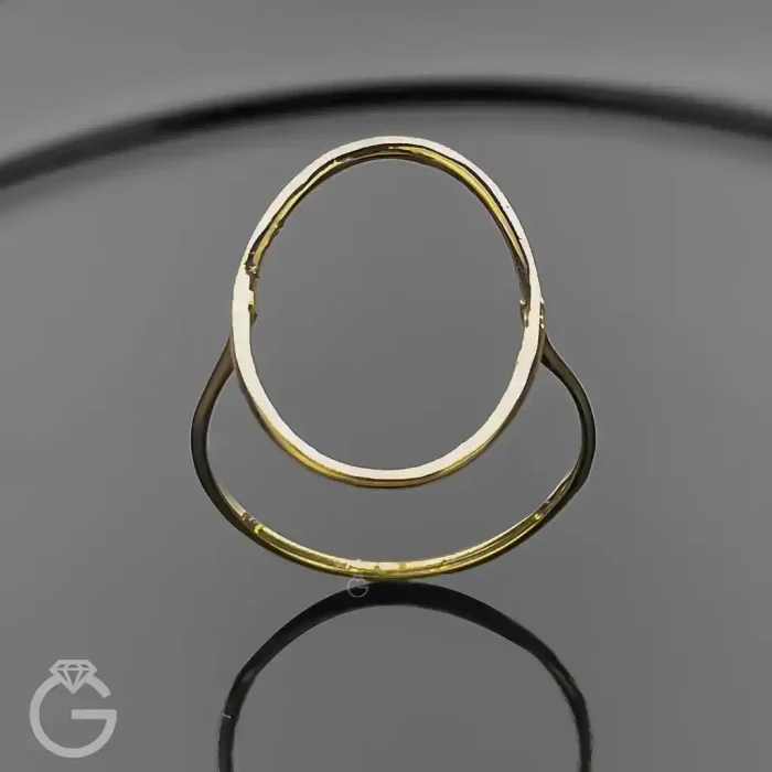 انگشتر طلای بیضی مفتولی (20) انگشتر طلای بیضی مفتولی