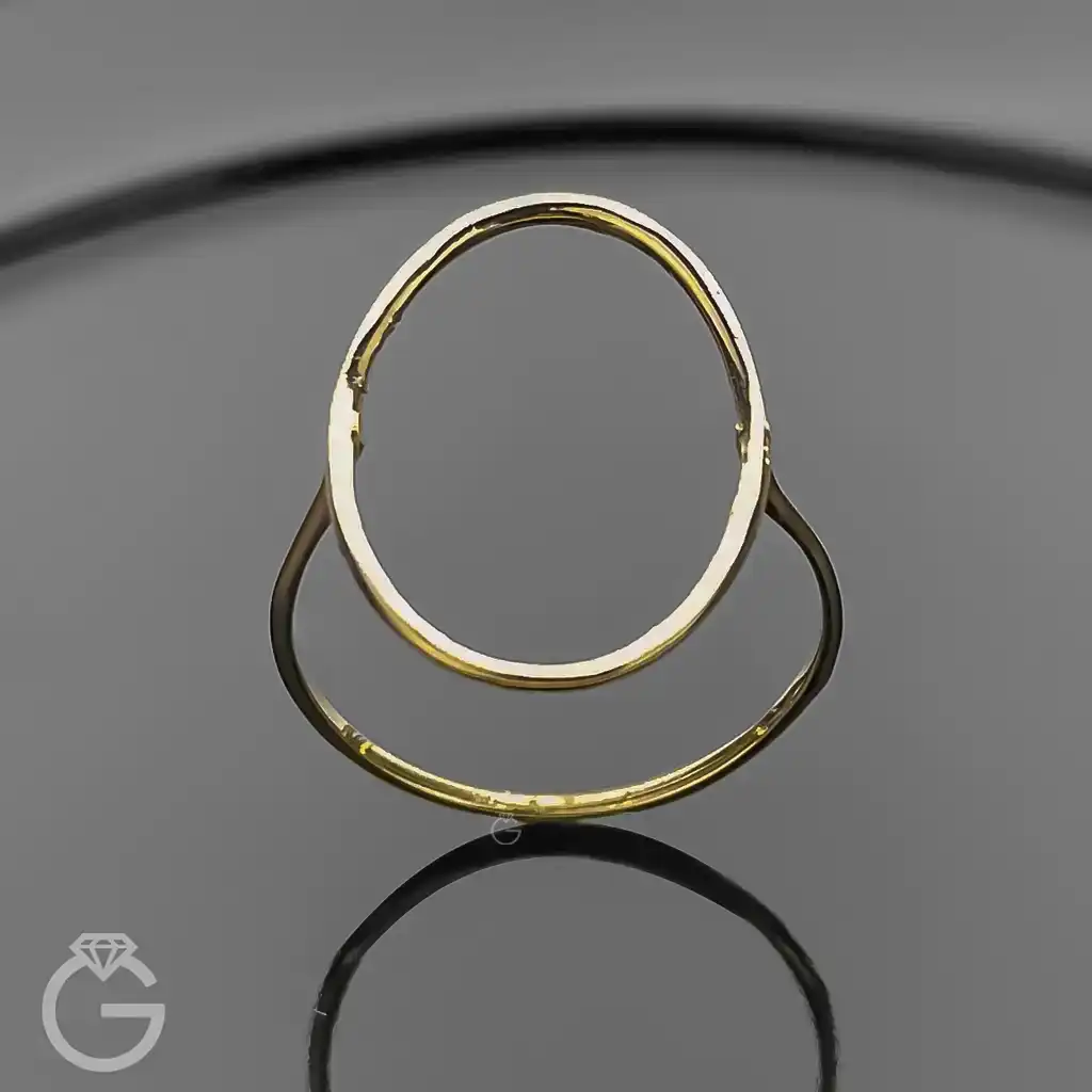 انگشتر طلای بیضی مفتولی (20) انگشتر طلای بیضی مفتولی