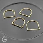 انگشتر طلای خطی