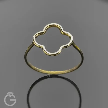 انگشتر طلای گل مفتولی