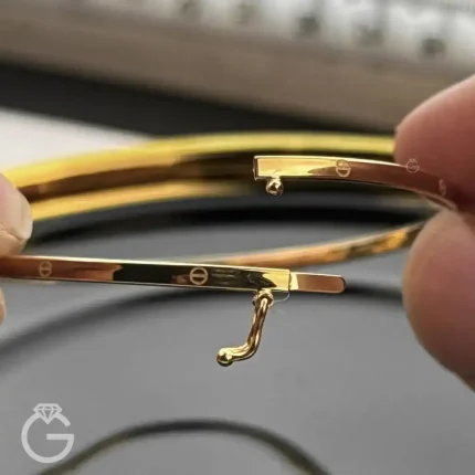 دستبند طلای بنگل لوکس کارتیه کد 31530