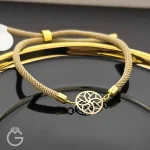 دستبند طلای مارشال گل کد 31093