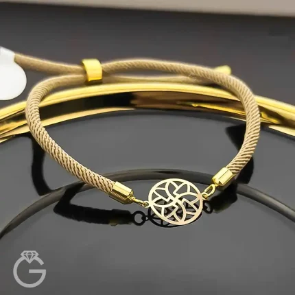 دستبند طلای مارشال گل کد 31093