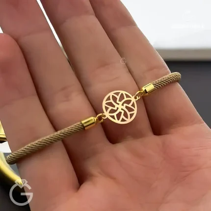 دستبند طلای مارشال گل کد 31093