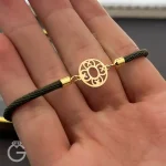 دستبند طلای مارشال گل کد 31095