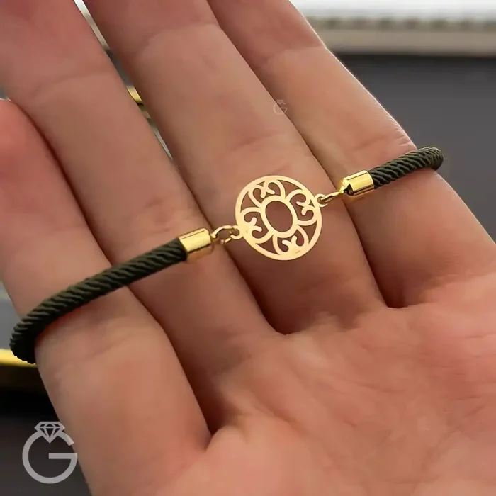 دستبند طلای مارشال گل کد 31095