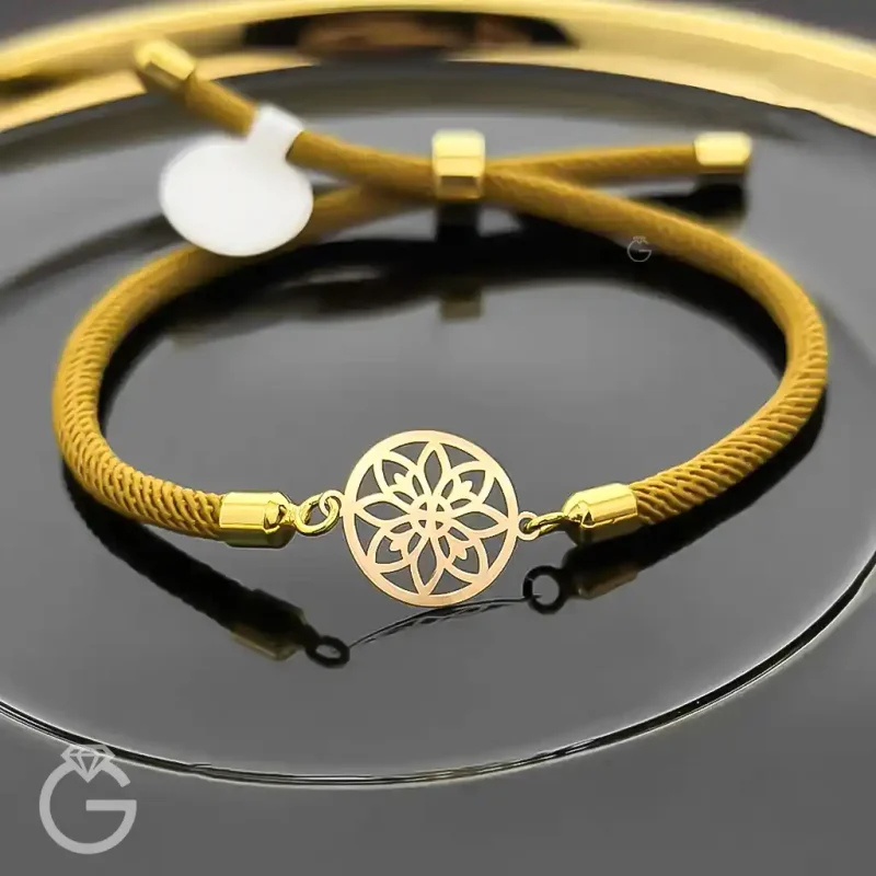 دستبند طلای مارشال گل کد 31096