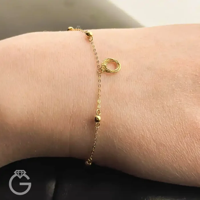 دستبند طلای مینیمال کد 31073 (11) دستبند طلای مینیمال کد 31073
