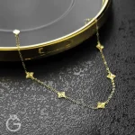 دستبند طلای گل کد 31294