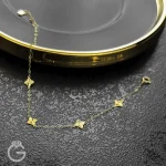 دستبند طلای گل کد 31294