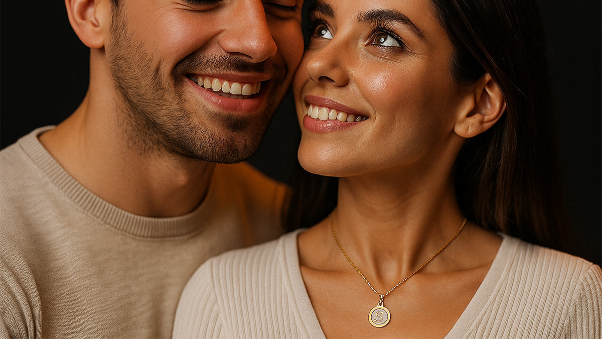 مشخصات آویز طلای حروف صدفی طلاگرام