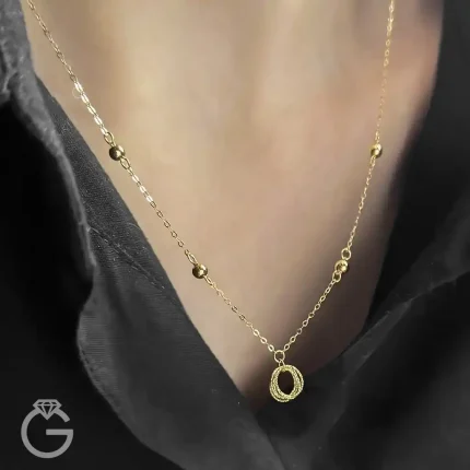 گردنبند طلای مینیمال کد 31073
