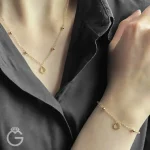 گردنبند طلای مینیمال کد 31073