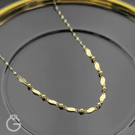 گردنبند طلای گوی لوکس