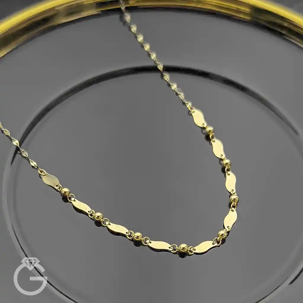 گردنبند طلای گوی لوکس (10) گردنبند طلای گوی لوکس