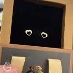 گوشواره طلا میخی قلب