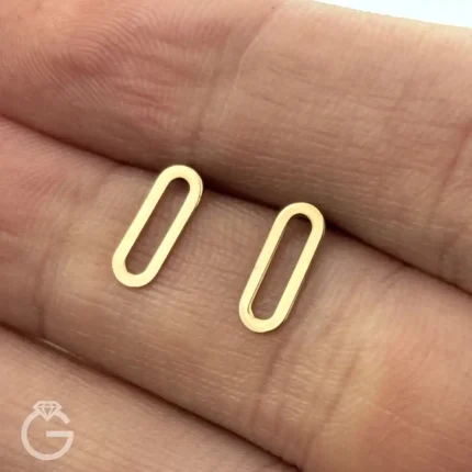 گوشواره طلا میخی هندسی